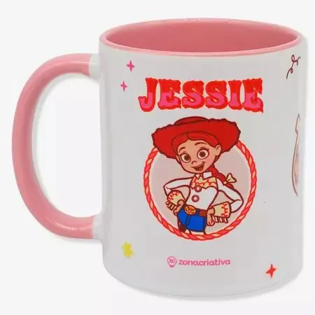 CANECA POP JESSIE E WOODY 350ML - Manaia Presentes