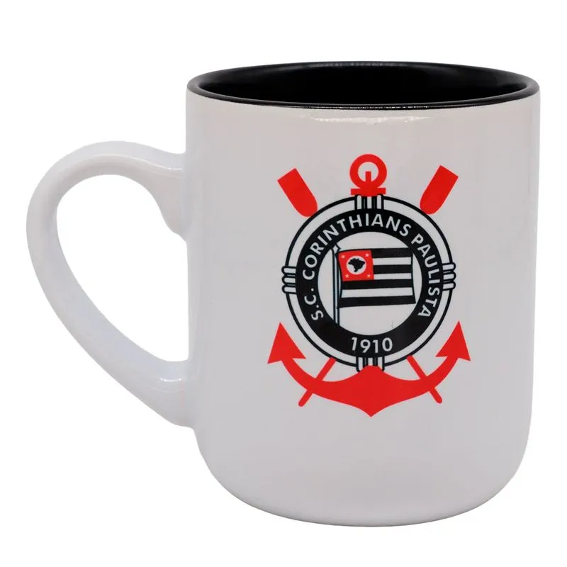 Caneca Corinthians 400ml em Cerâmica Zona Criativa