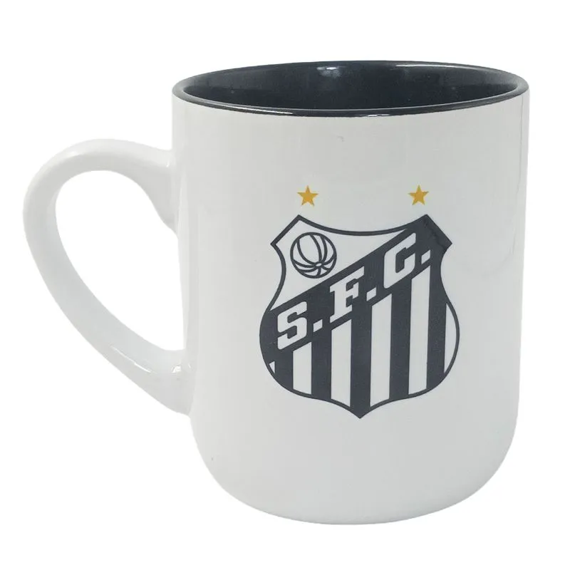Caneca Santos 400ml em Cerâmica Zona Criativa