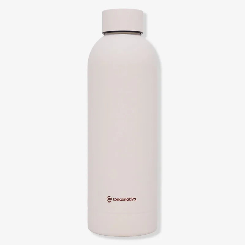 Garrafa Térmica Max Emborrachada 500ml Off White – Zonacriativa