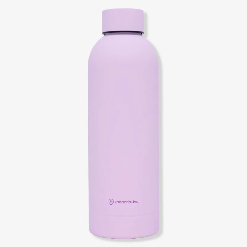 Garrafa Térmica Max Emborrachada 500ml Lilás – Zonacriativa
