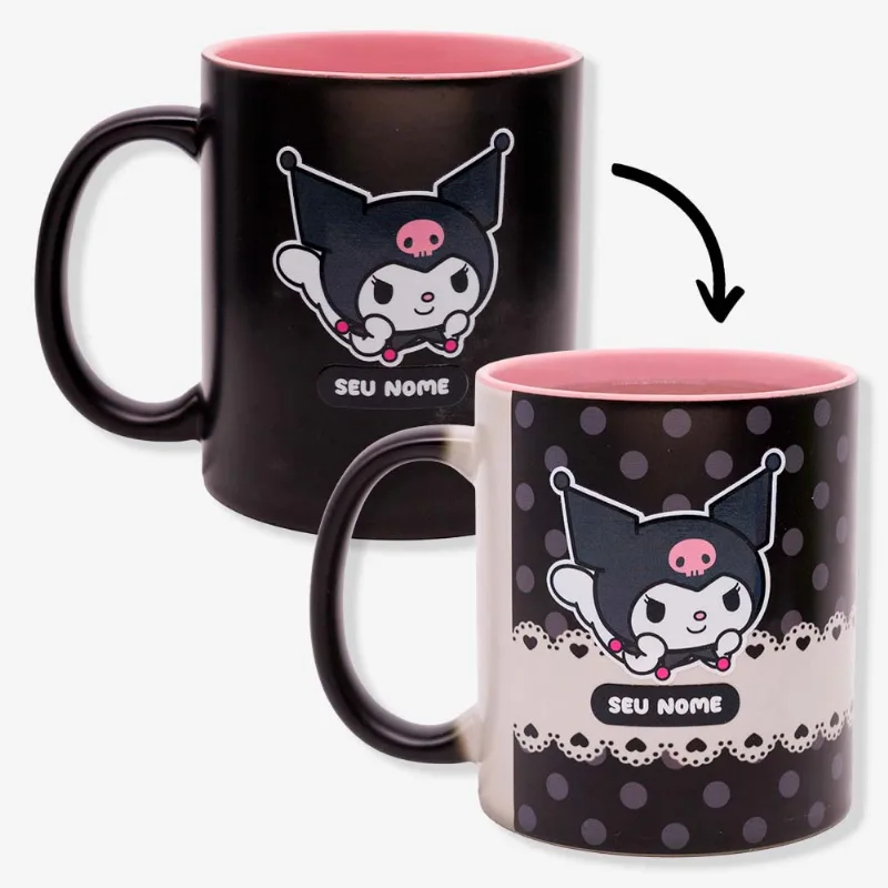 Caneca Mágica Personalizada Kuromi - Hello Kitty