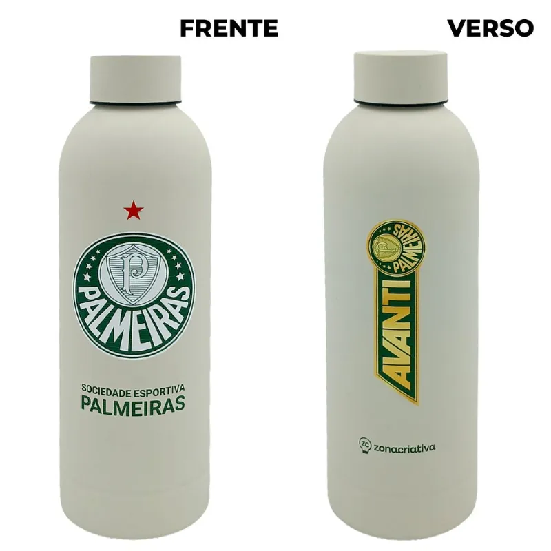 Garrafa Térmica Max Palmeiras 500ml em Aço Inox Zona Criativa