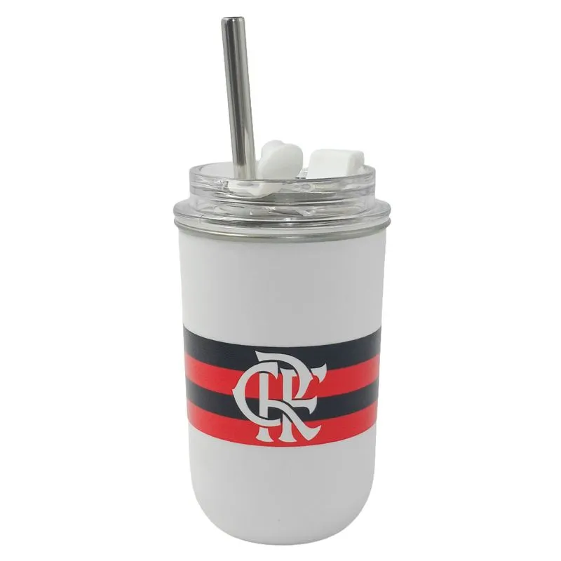 Copo Térmico Neo Flamengo 300ml em Aço Inox Zona Criativa