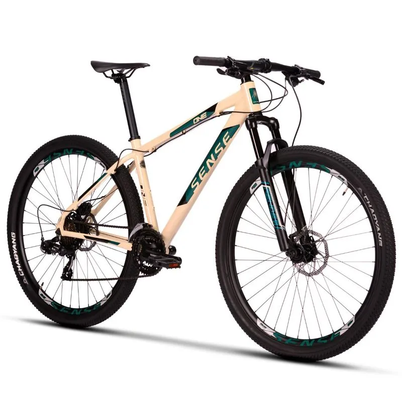 Bicicleta Mtb Sense One 2023 Freio Hidráulico 3x7v Shimano 21 / Bege
