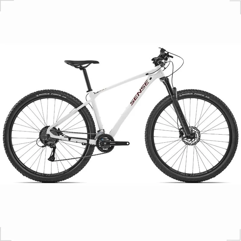 Bicicleta Sense React Sport V2 Freio Hidráulico Shimano 2x8v S / Branco-Vermelho