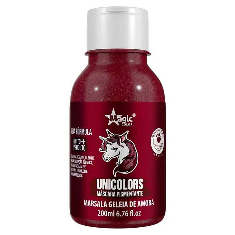 Magic Color Unicolors Máscara Pigmentante - 200ml Marsala Geleia De Amora