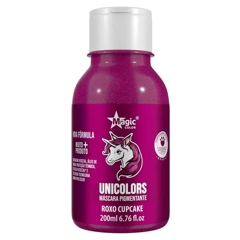 Magic Color Unicolors Máscara Pigmentante - 200ml Roxo Cupcake