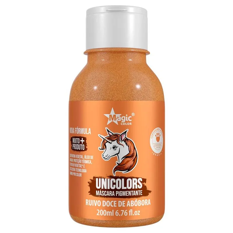 Magic Color Unicolors Máscara Pigmentante - 200ml Ruivo Doce De Abobora