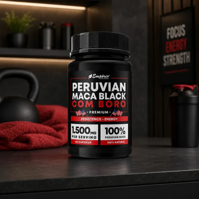 Peruvian Maca Black + Boro 1500mg 120 Cápsulas