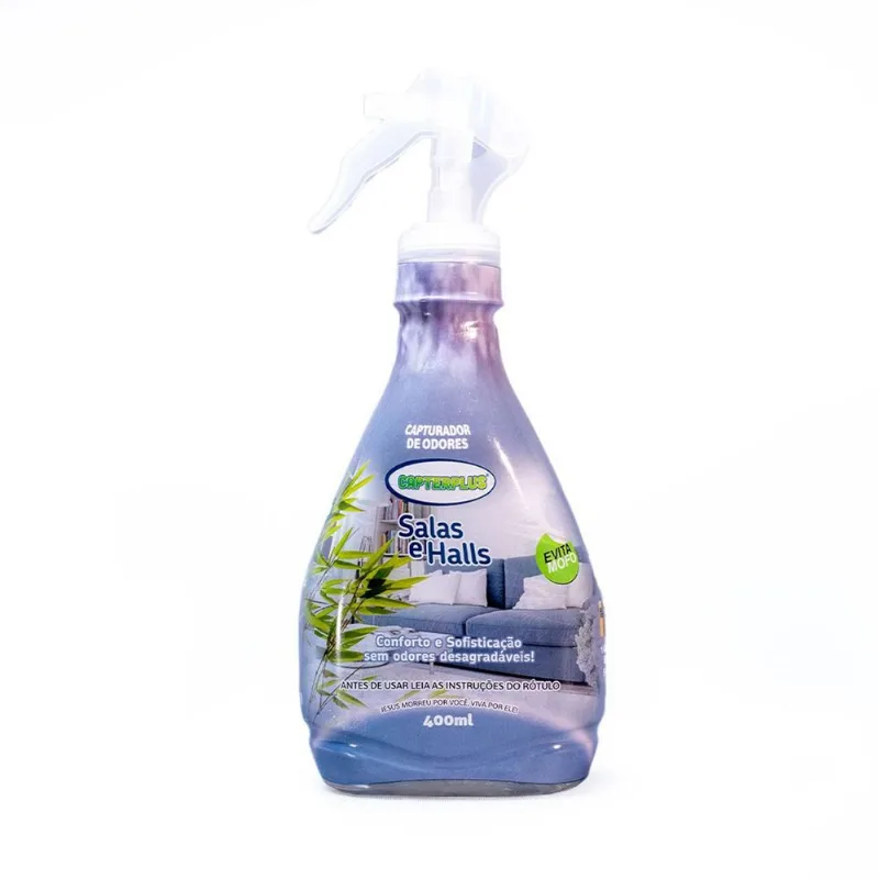 Capterplus Capturador De Odores Salas E Halls 400ml Para Todos Os Ambientes Tapetes Esfados Mesas Cadeiras Odor Bamboo