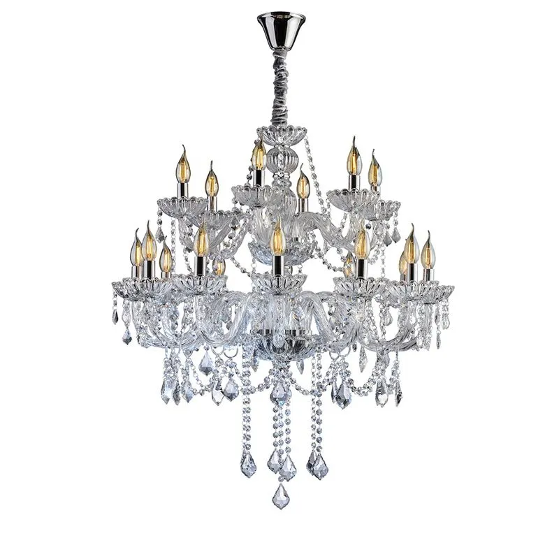 Lustre Pendente Candelabro Maria Tereza Nice 18 lâmpadas E14 Bivolt