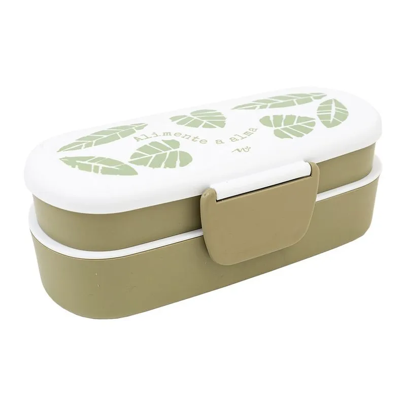 Marmita fit duo 510ml e 360ml naturals folhagem uatt