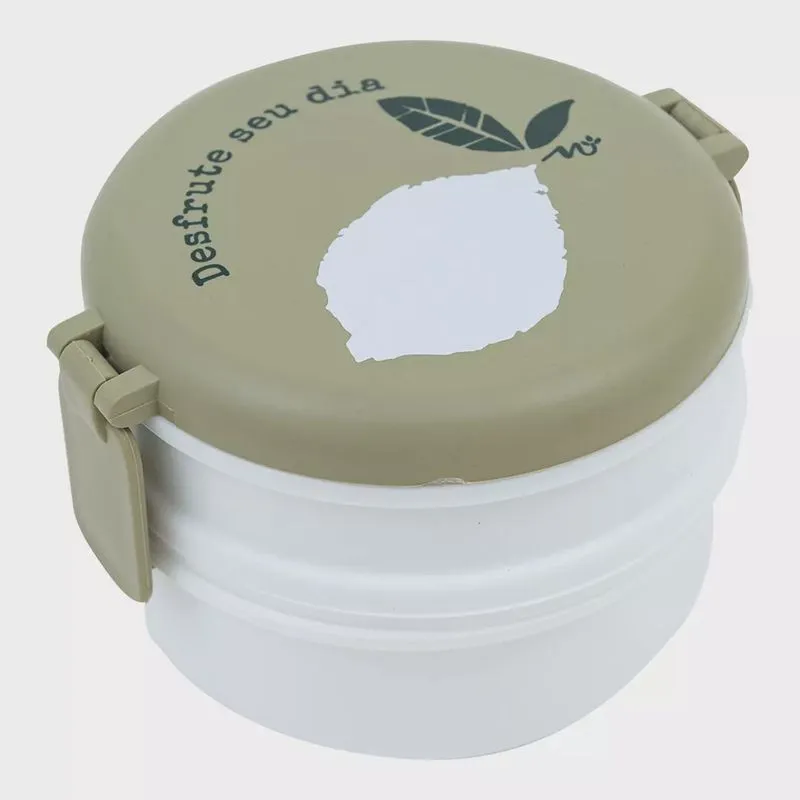 Marmita redonda 2 compartimentos mini naturals folhagem uatt