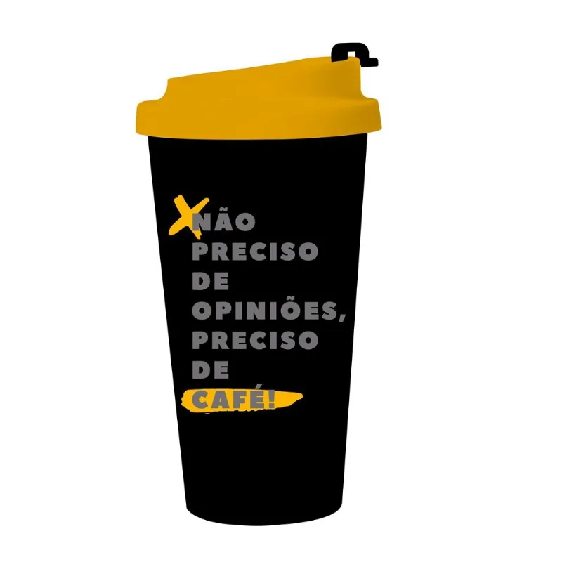 Copo Viagem - Preciso De Café - O Produto Perfeito Para Voce