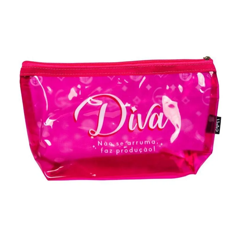 Necessaire Global UP Diva Clássica em PVC Transparente Único