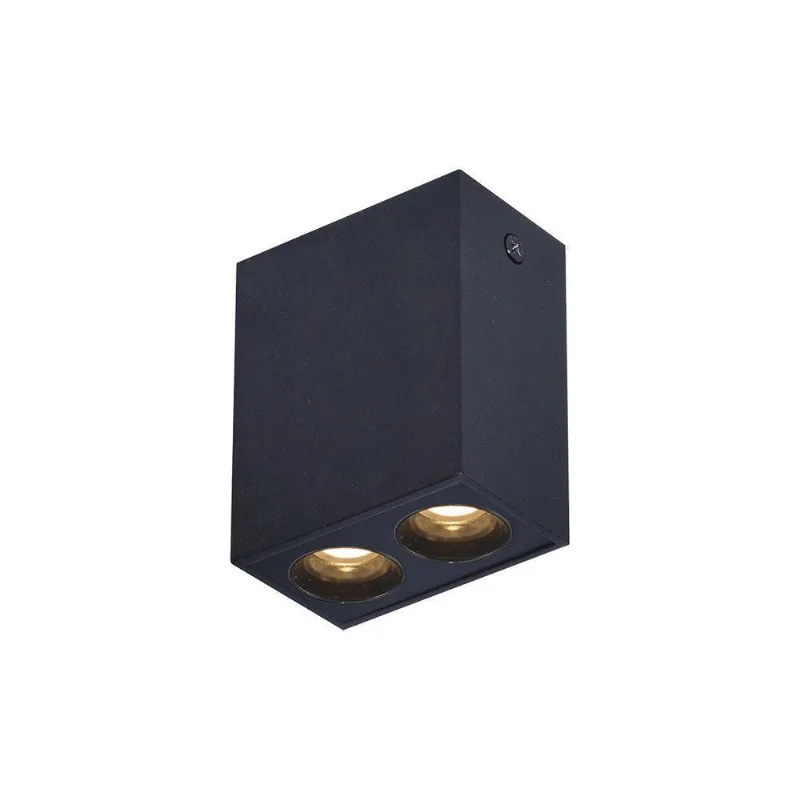 Spot De Sobrepor Nordecor Powerus Led 4w Bivolt Preto 3000k Luz Amarela