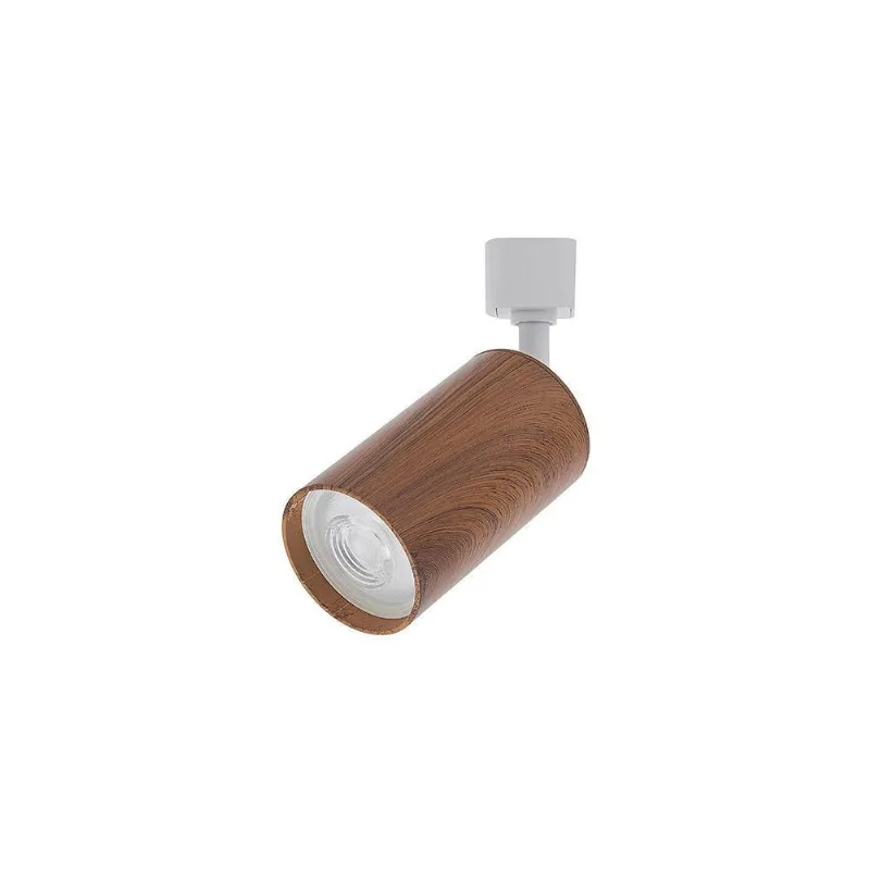 Spot Direcionável Para Trilho Eletrificado Nordecor Holzi Par20 E27 Bivolt Imbuia - Branco 6605 - NORDECOR
