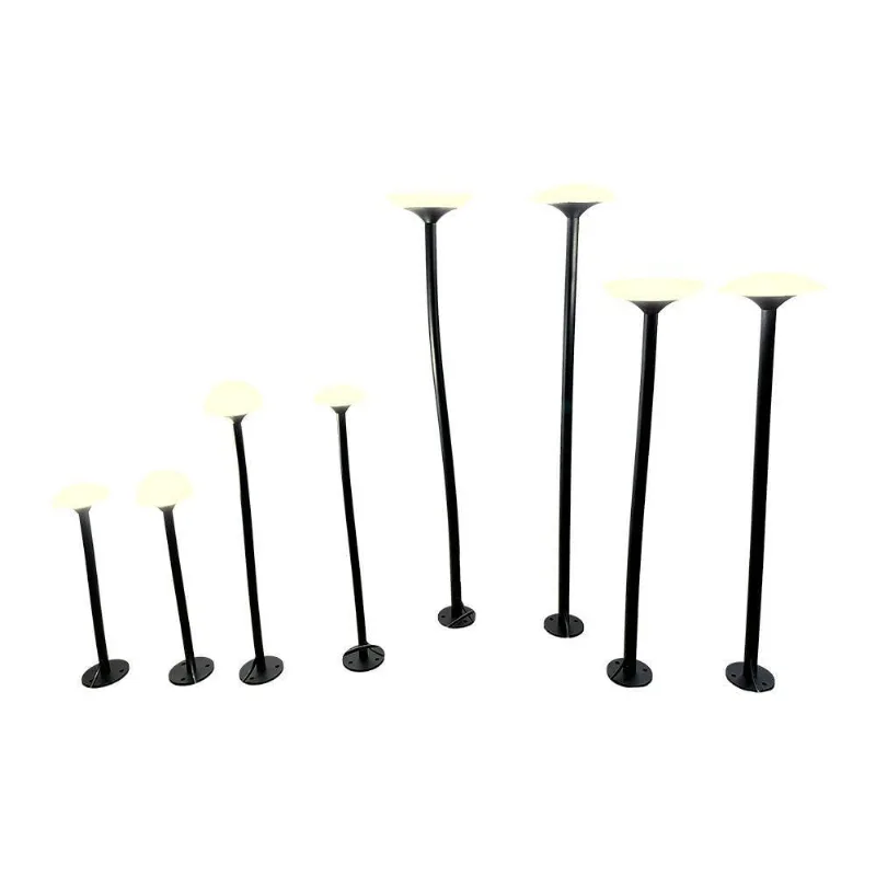 Luminária De Jardim Nordecor Pilze 6613 Led Bivolt Preto 3000k Luz Amarela