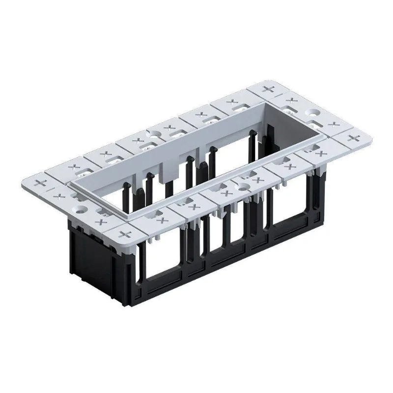 Moldura No-frame Nordecor 6682 Para 3 Módulos Tap Branco - NORDECOR