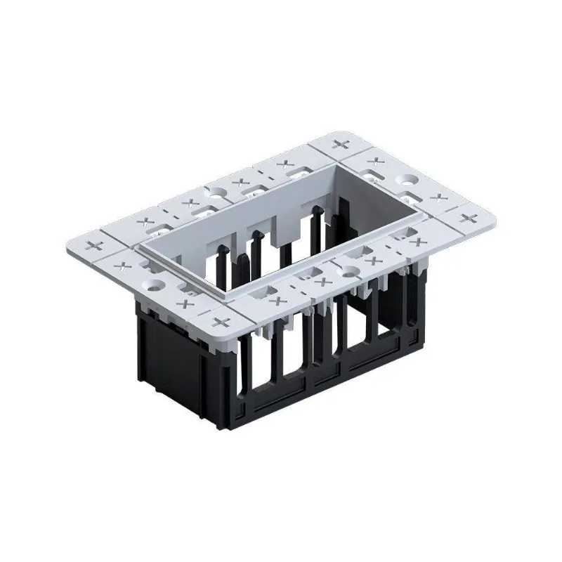 Moldura No-frame Nordecor 6681 Para 2 Módulos Tap Branco - NORDECOR