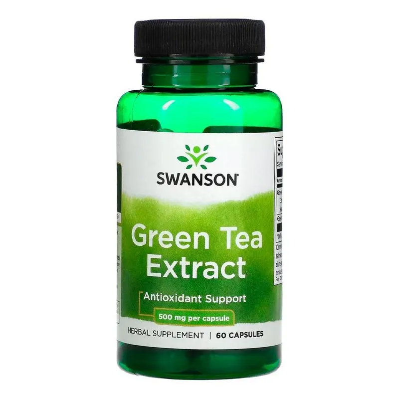 Extrato De Chá Verde 500mg Swanson 60 Caps