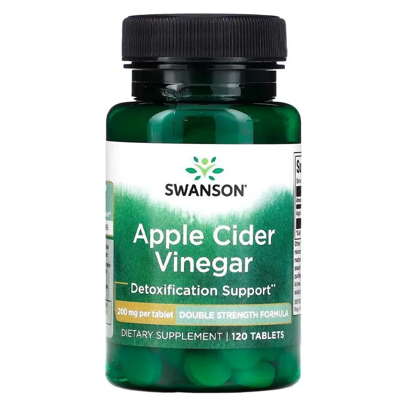 Vinagre De Maçã 200mg Swanson 120 Tabs Importado