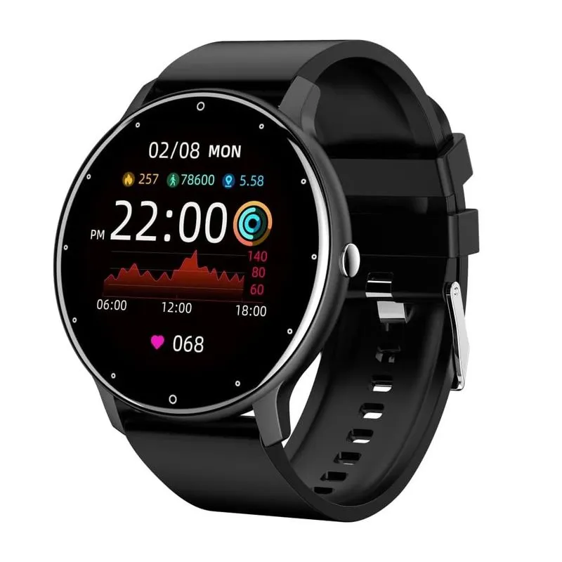 Smartwatch Zwear Zl02d Bt 4.0 Android Ios Tela 1.3 pol Preto