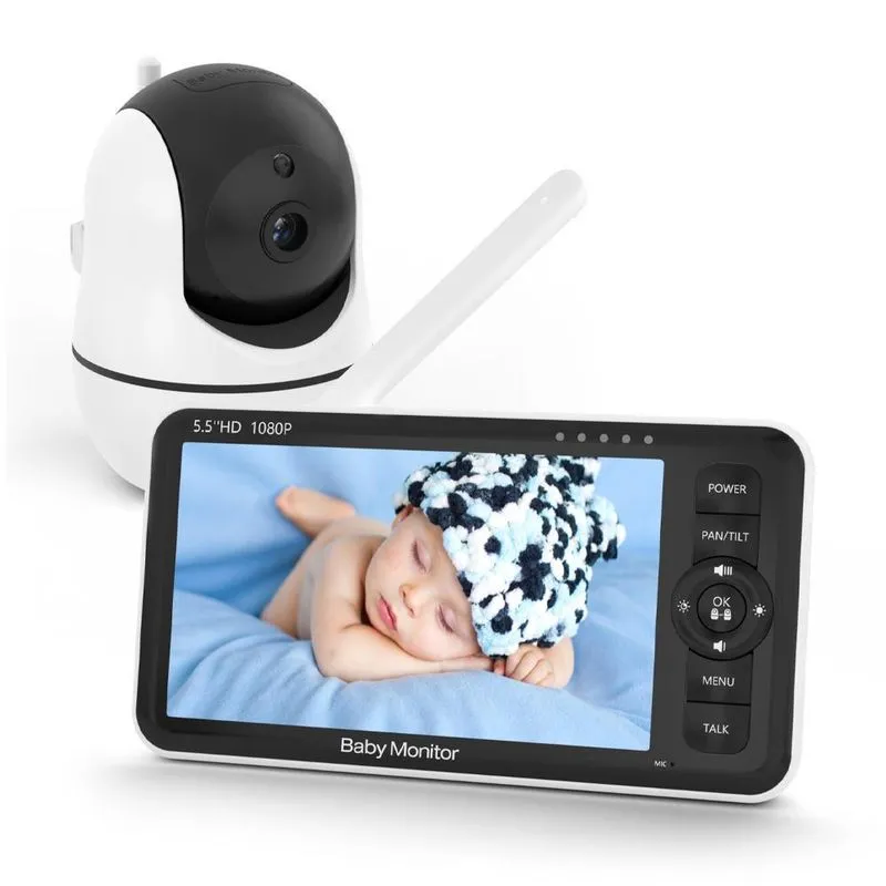Babá Eletrônica Baby Monitor Câmera 2.4ghz Tela 5.5