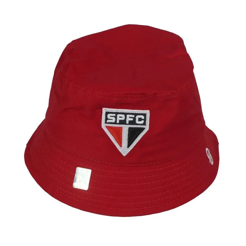 Chapéu São Paulo Bucket Spfc Tricolor - Licenciado Vermelho