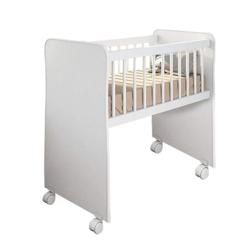 Mini Berço Moises Com Rodízio E Colchão - Kasa Sofá - Branco Branco