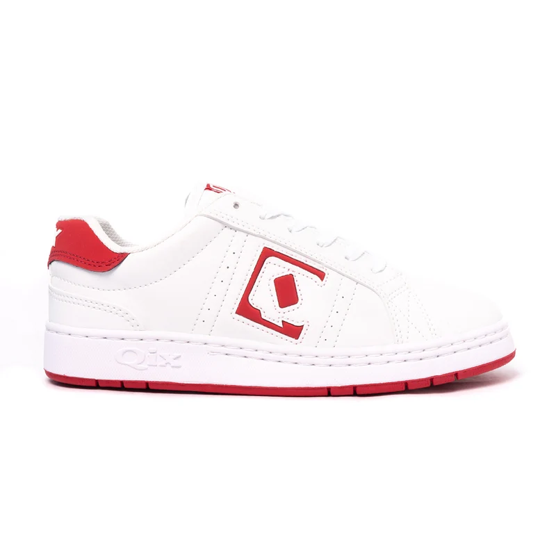 TÊNIS QIX SKATE COMBAT RETRÔ BRANCO E VERMELHO 44