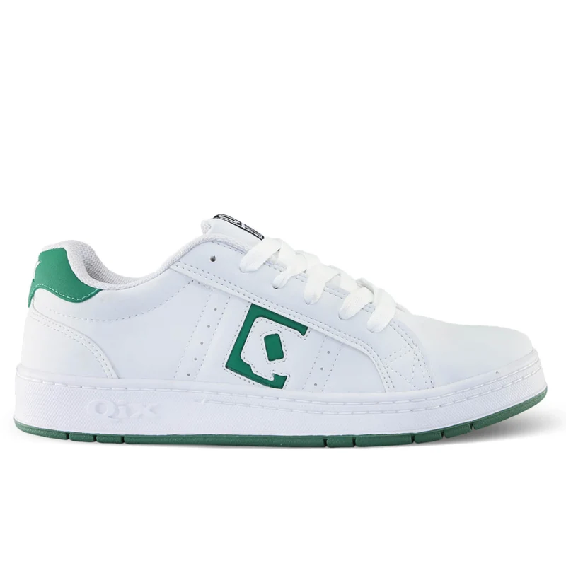 TÊNIS QIX SKATE COMBAT RETRÔ BRANCO E VERDE 38