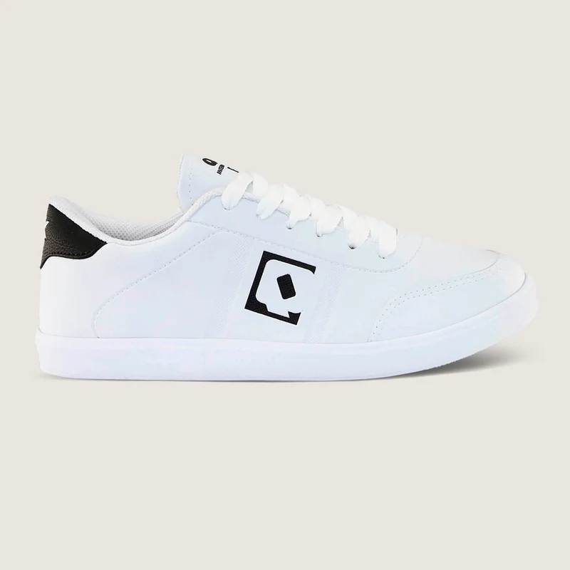 Tênis Qix City Branco e Preto 36