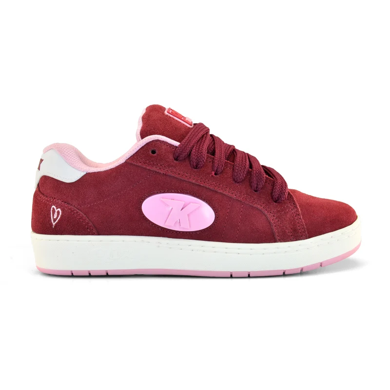 Tênis Qix and Kings Combat Suede Heart Pack Bordô 35