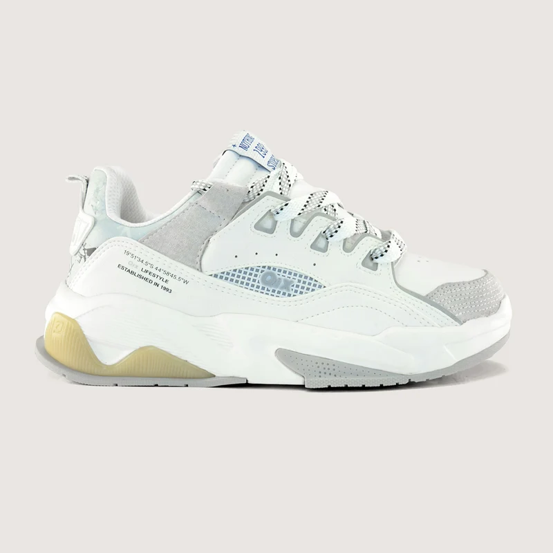 Tênis QIX Missy Feat Urban Hiking Series Branco e Cinza 36