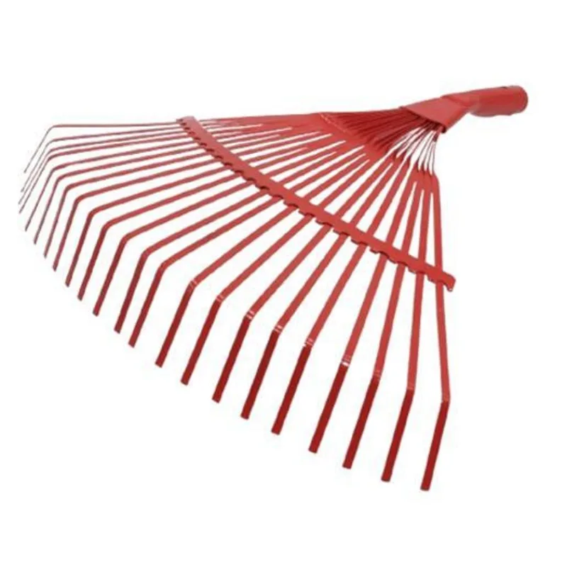 Vassoura Rastelo Jardinagem Folhas Gramas 22 Dentes Metal