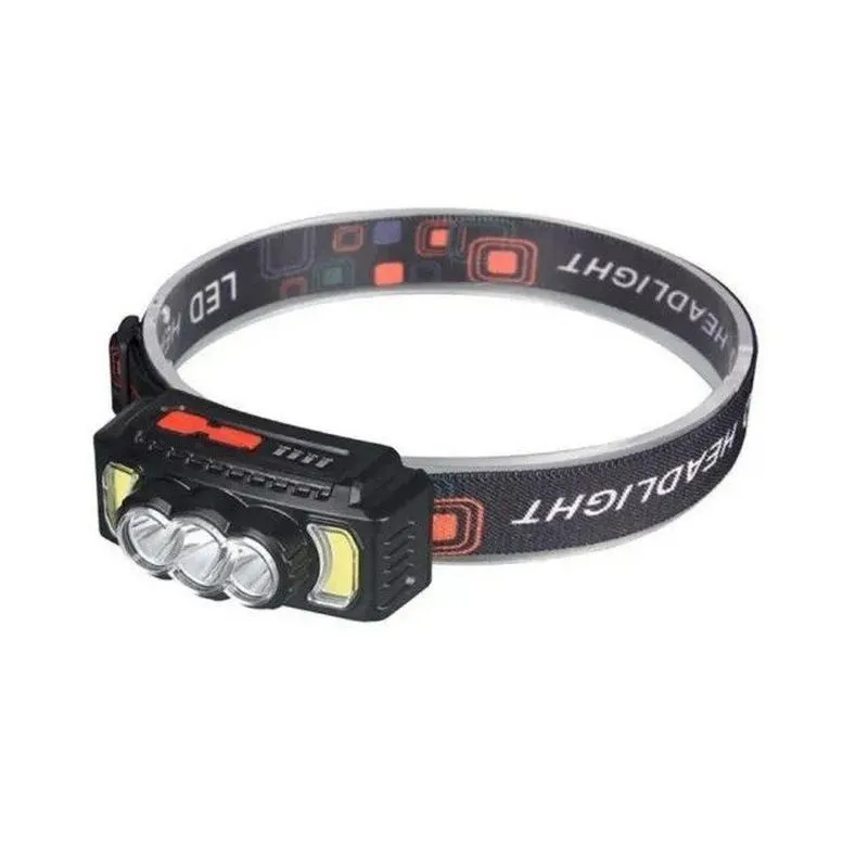 Lanterna De Cabeça Recarregável Id-5019l