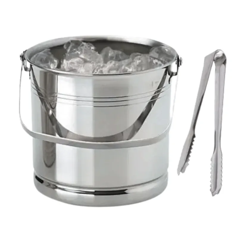 Balde de Gelo c/ Pegador e Separador em Inox - Ke Home