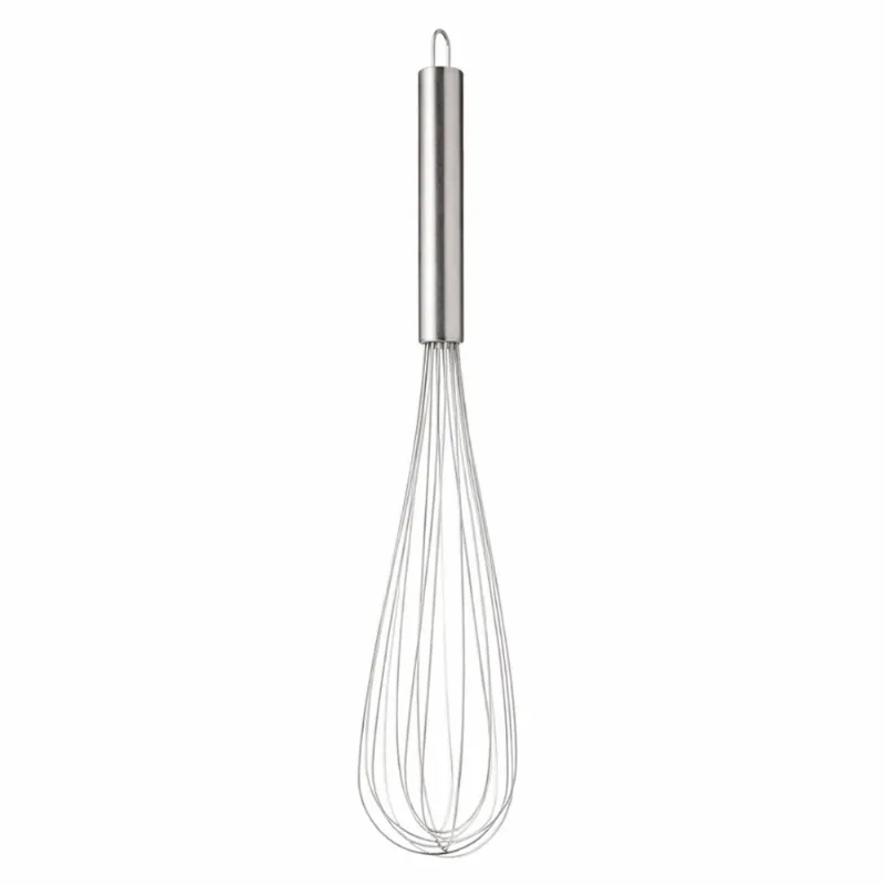 Batedor de Ovos Clara Grande Fouet Inox Manual Profissional 45cm