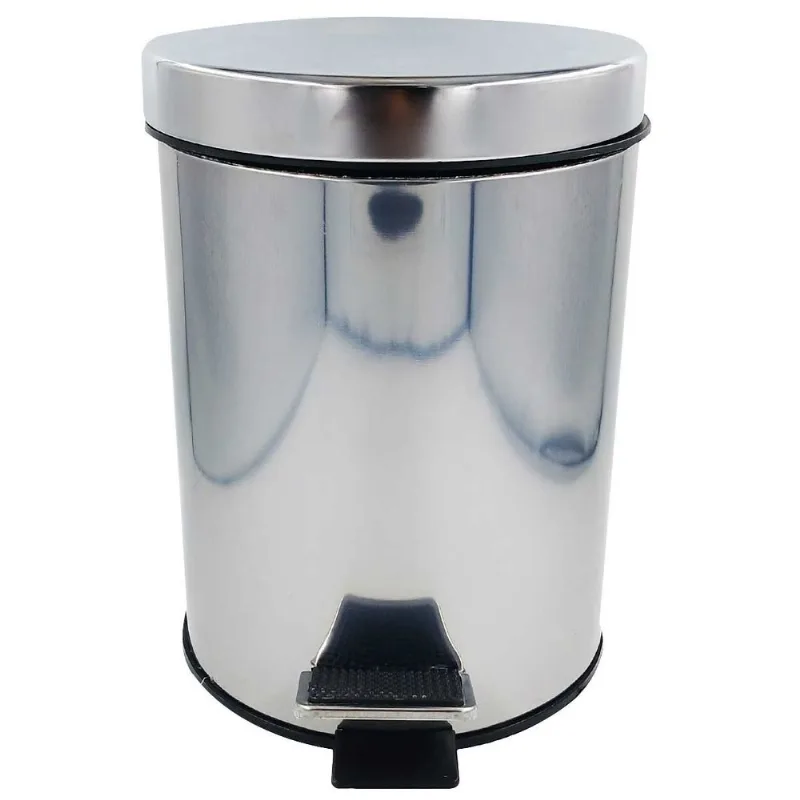 Lixeira C/ Pedal 5L em Aço Inox Kehome