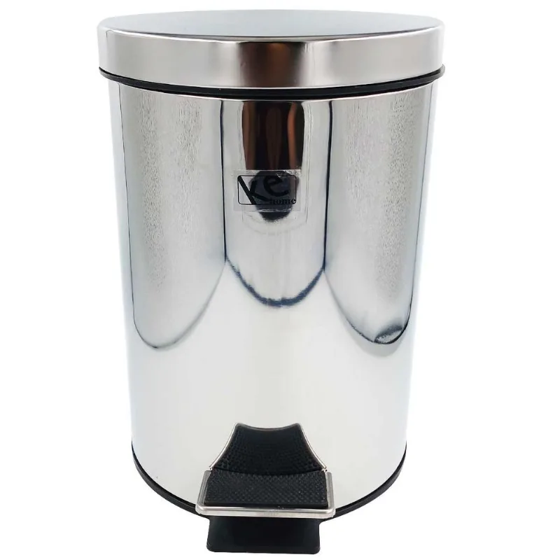 Lixeira C/ Pedal 8L em Aço Inox Kehome