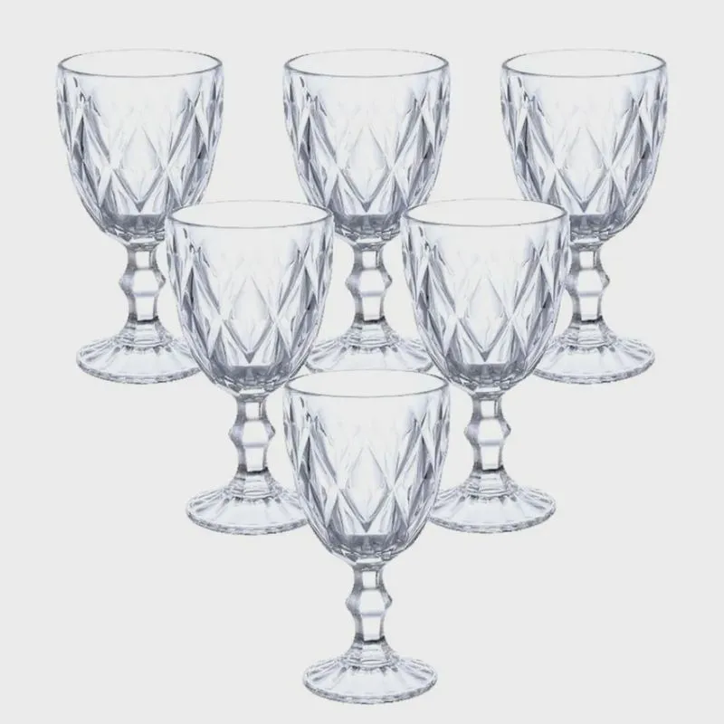 Conjunto 6 Taças Diamond 340ml 88001 - Ke Home