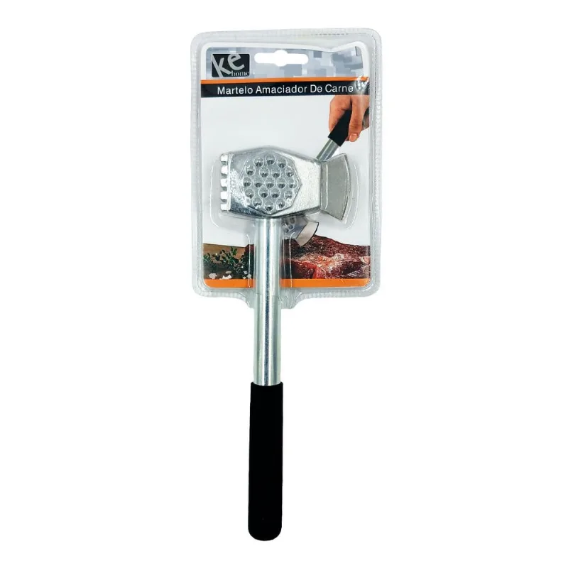 Martelo Amaciador de Carne 22x7cm em Inox Kehome