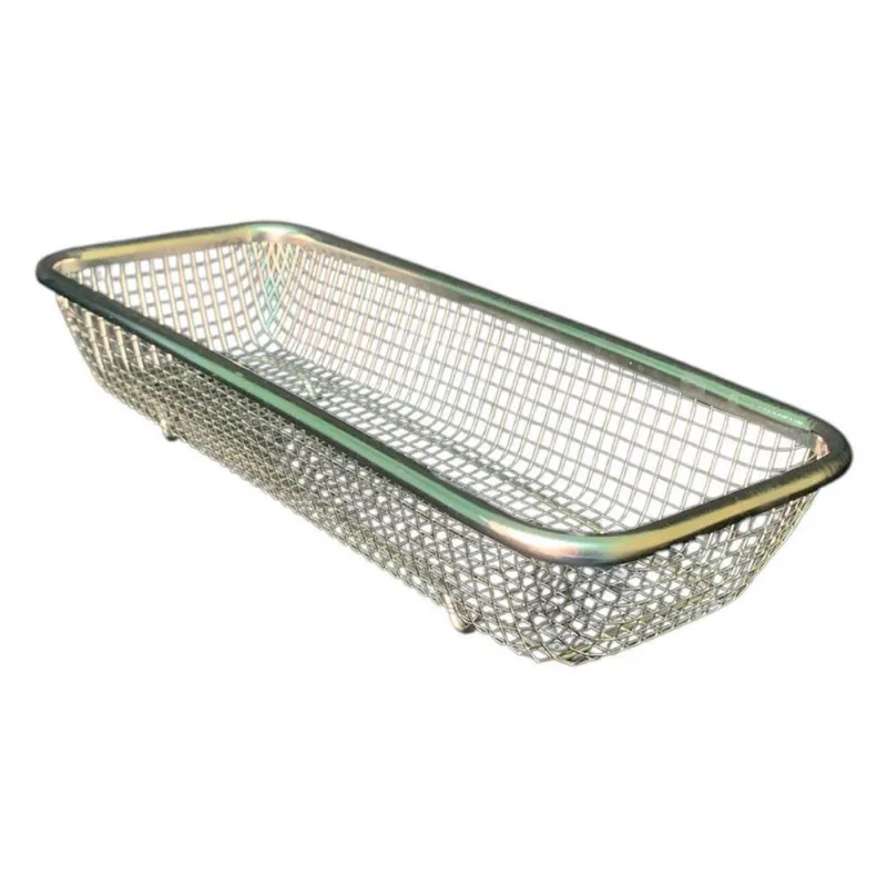 Cesto Para Servir De Metal Retangular 31x12,5x6cm Multiuso