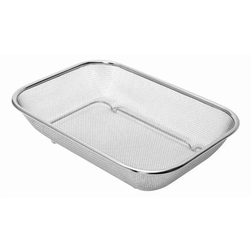 Cesta Servir Inox Aramada Retangular 37x27x7cm Kehome