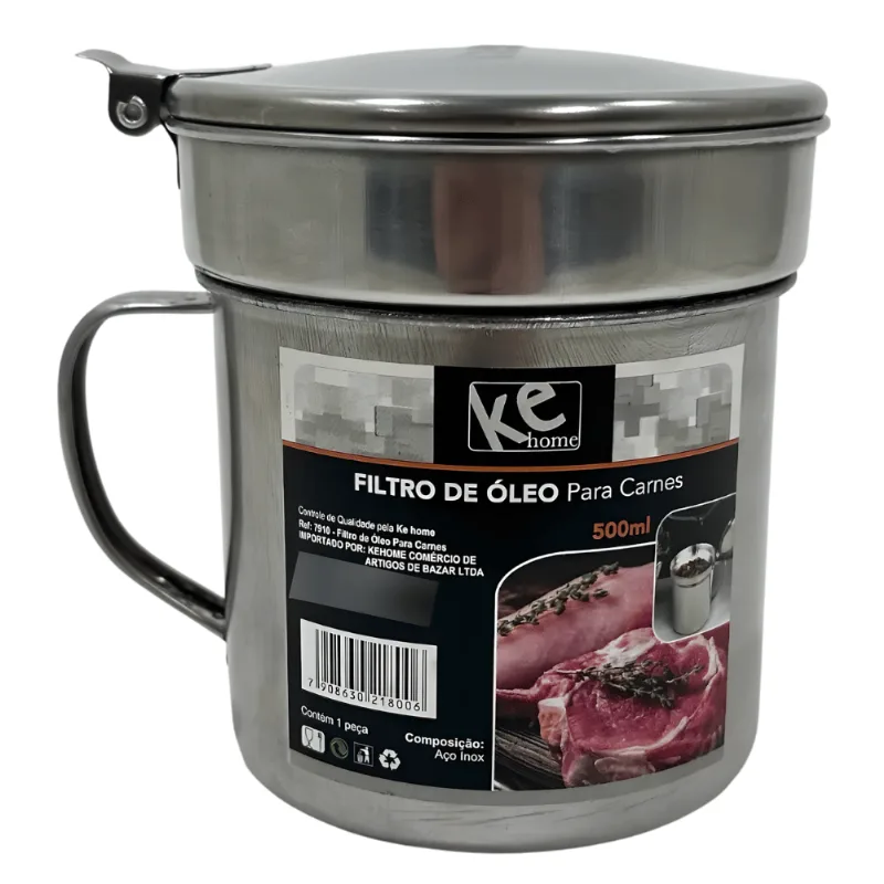Filtro de Óleo p/ Carnes em Inox - Ke Home