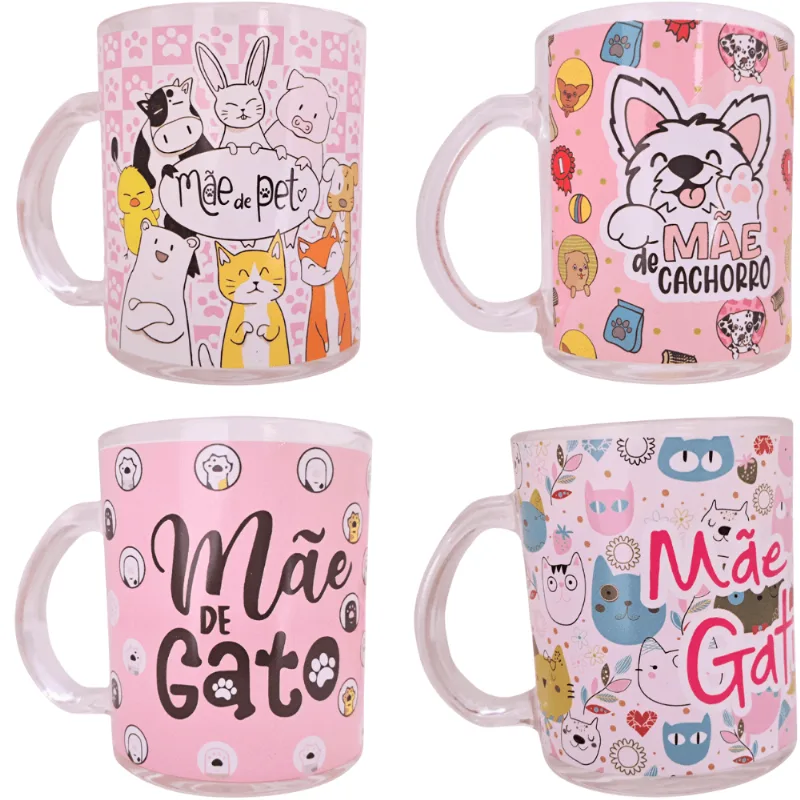 Caneca Lux Mãe de Pet 330ml - Modelos Sortidos