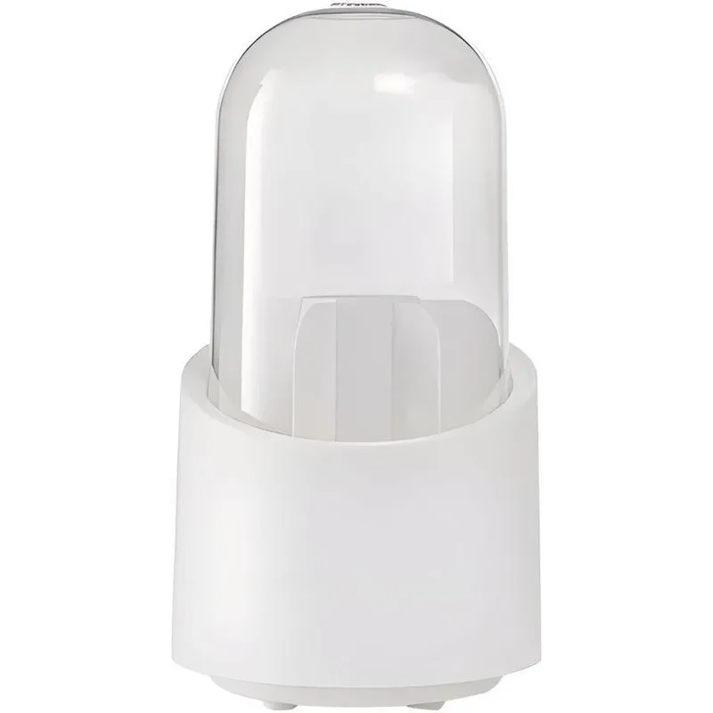 Organizador De Cosméticos Giratório 8955 Em Plástico Com Rotação 360 Branco Ke Home