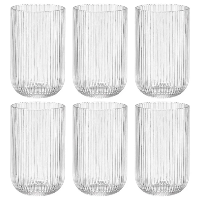 Jogo de Copos Versalhes 6 Peças 460ml em Vidro Kehome